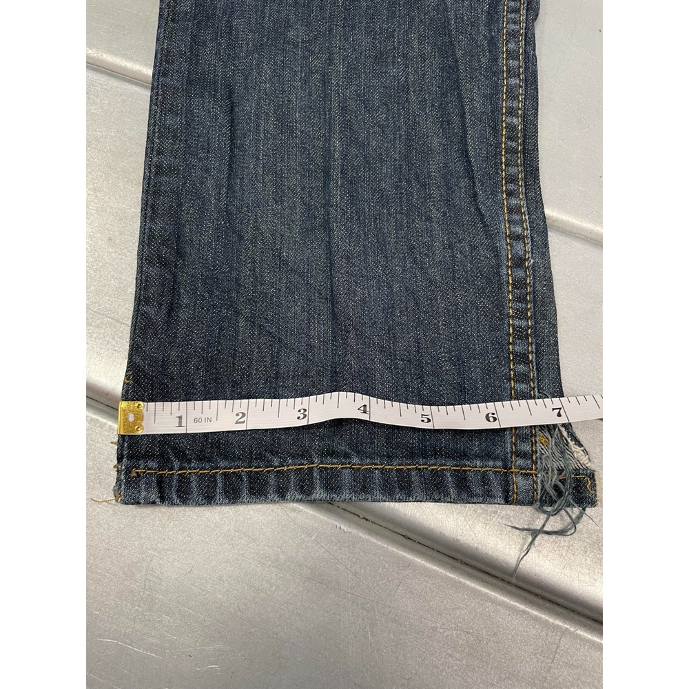 Levis 521 Jeans Slim Taper‎ Mens 32X30 Blue Dark Wash Denim 100% Cotton - Picture 6 of 14